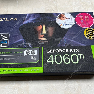 대구) 갤럭시 RTX 4060 Ti DUAL OC D6 8GB 미개봉