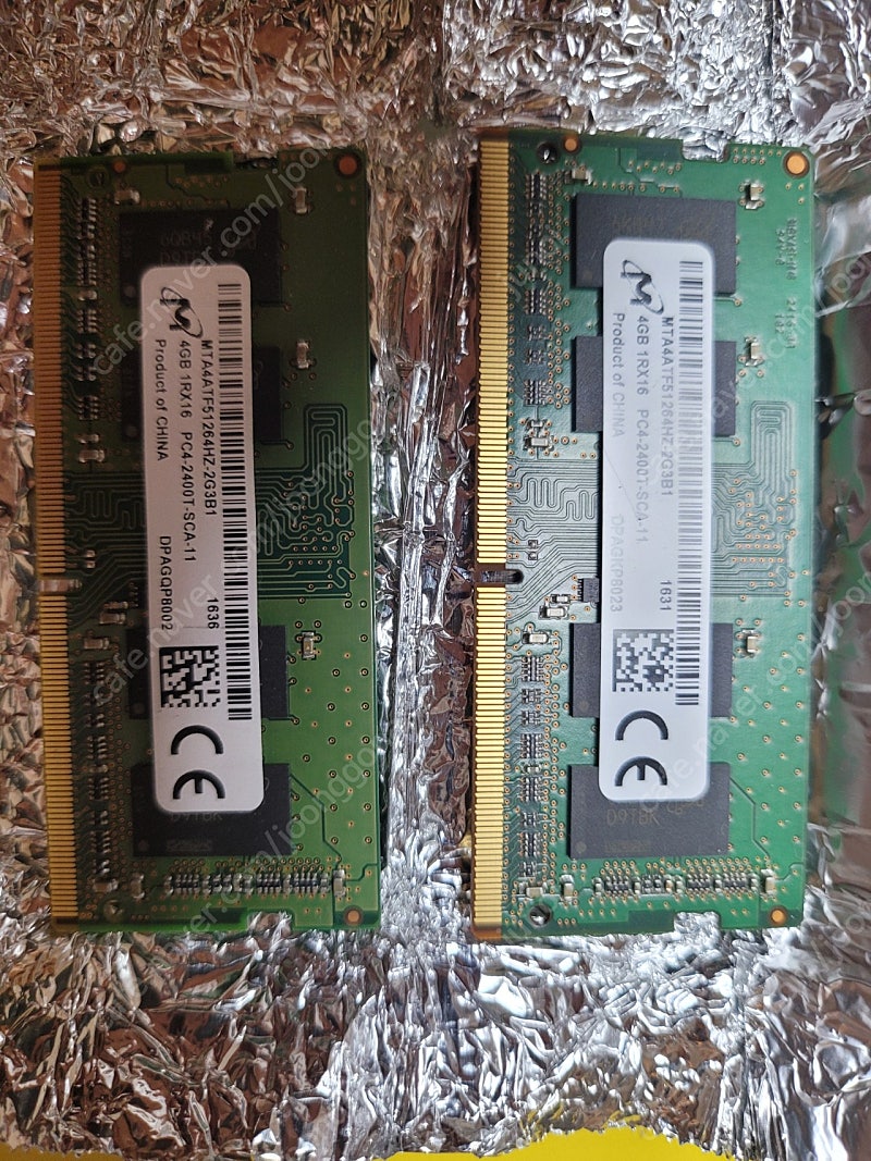 노트북 램 ddr4 4g 2개