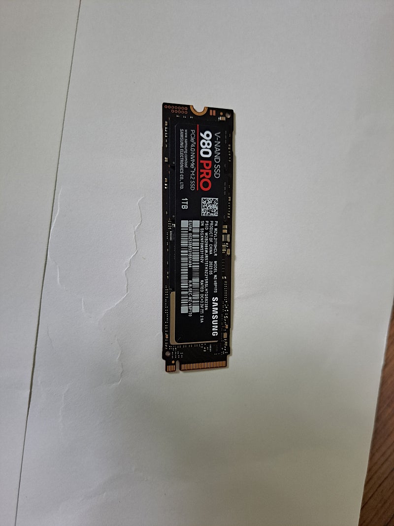 삼성 SSD 980 PRO 1TB NVME, 23년산 {대구, 11만}