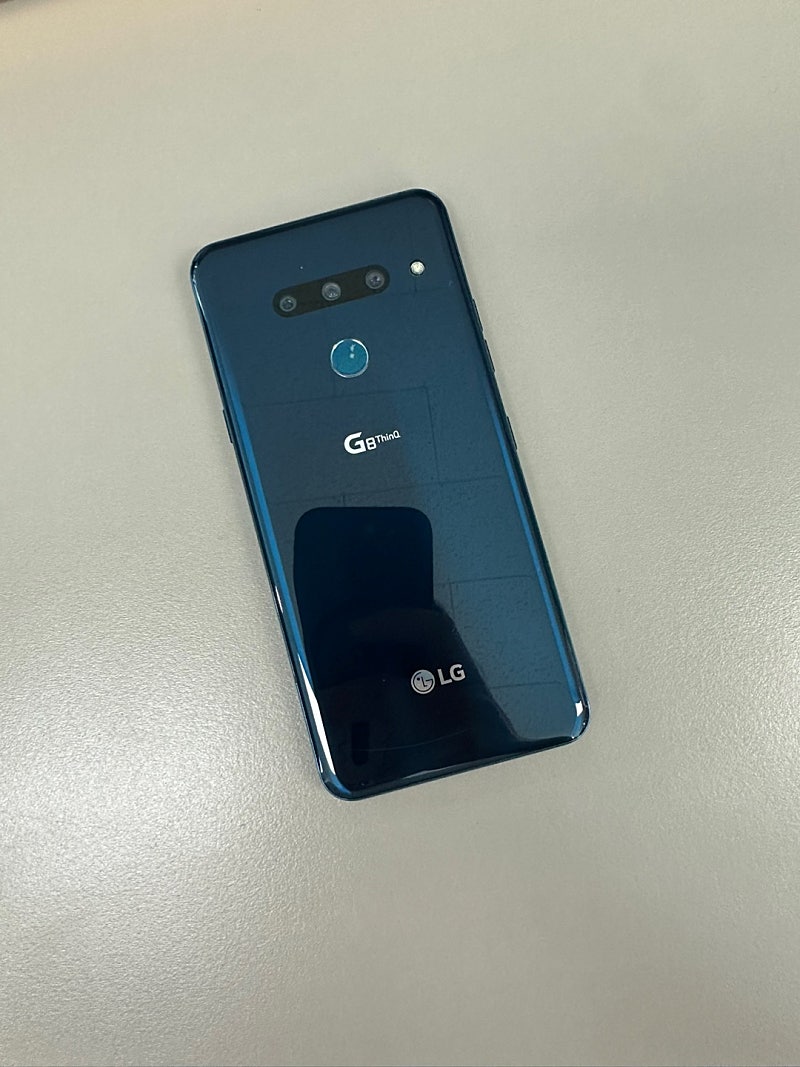 (LG U+)LG G8 128기가 블루색상 무잔상 깨끗한 단말기 12만원 판매