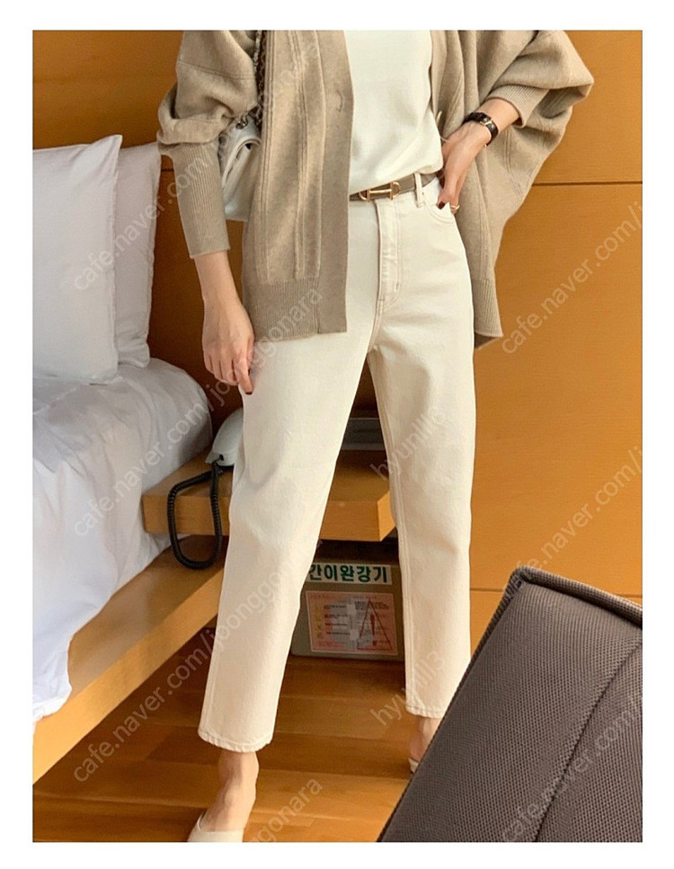 새상품) 보웬 찰릭 땅콩 테이퍼드 데님 S--1