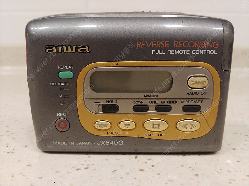 아이와(HS-JX649G)-1 1 워크맨(라디오,카세트 레코더플레이어) 판매합니다.