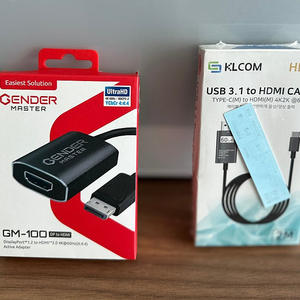 [판매] DP to HDMI / USB 3.1 to HDMI 젠더 미개봉품 일괄