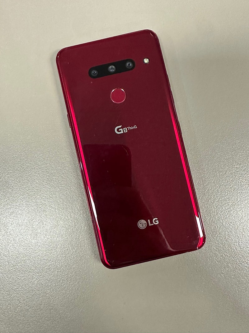 LG G8 128기가 레드색상 하단 미세파손 기능정상 7만원 판매해요