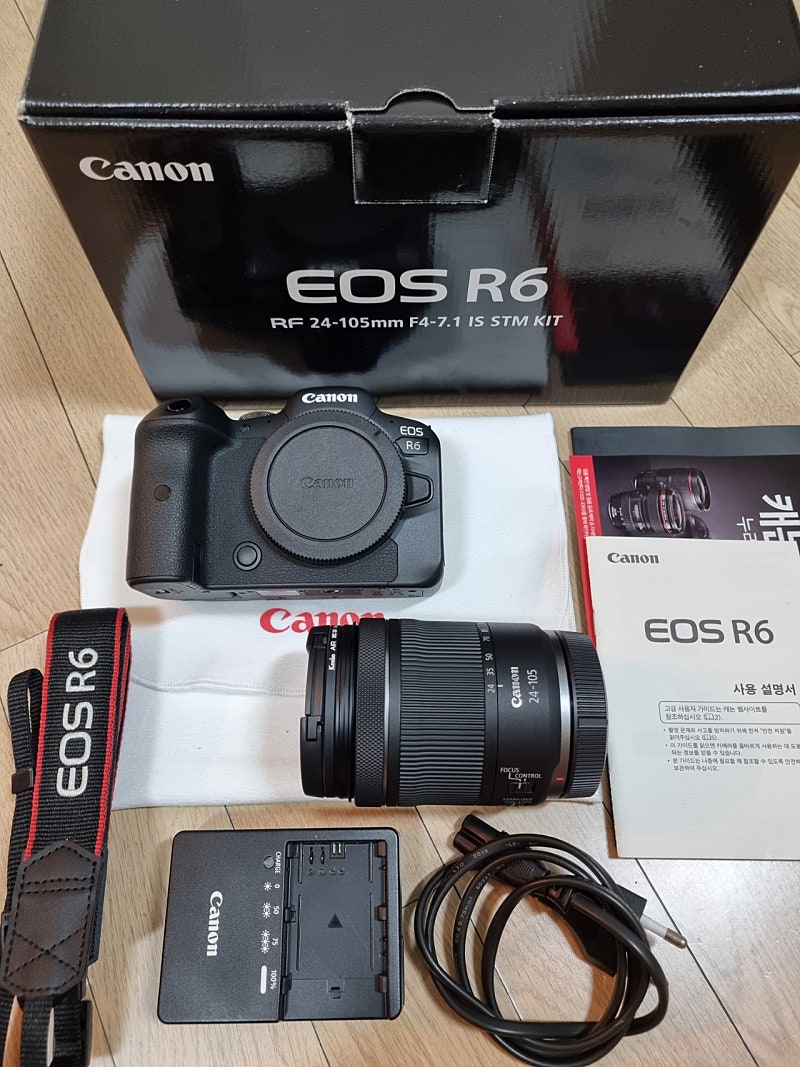 캐논 eos r6 rf24-105 f4-7.1 stm kit 민트급