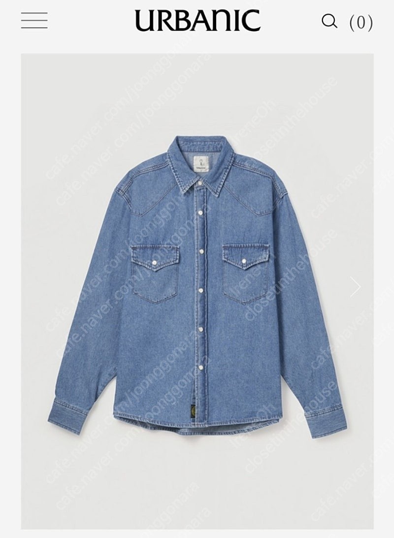 얼바닉30 웨스턴 데님 셔츠 Urbanic30 Western Denim Shirt