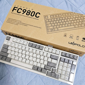 레오폴드 fc980c 풀윤활빌드 fc660c 키캡이식 45g 토프레키보드