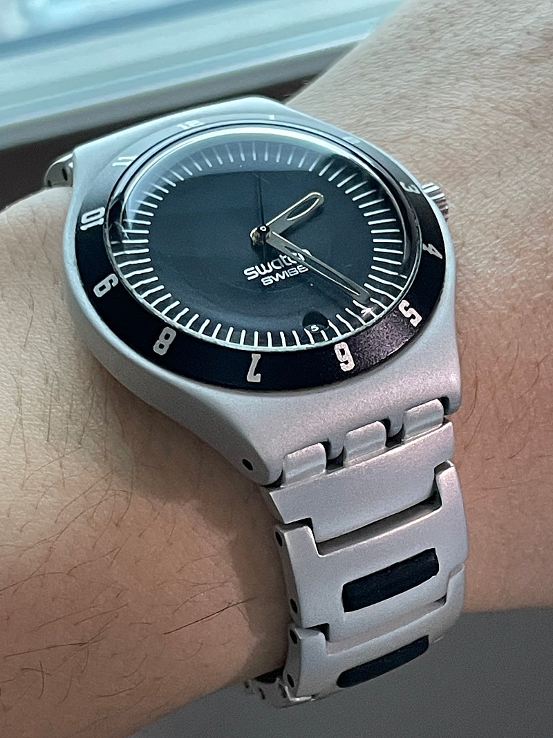 스와치 ygs4016ag 데스노트 시계 판매합니다.