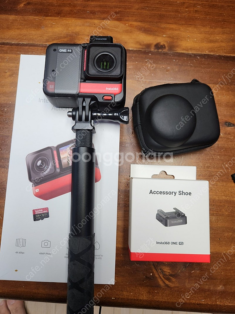 액션캠 인스타360 insta360 one rs 4k edition 풀박 및 엑세사리 등--0