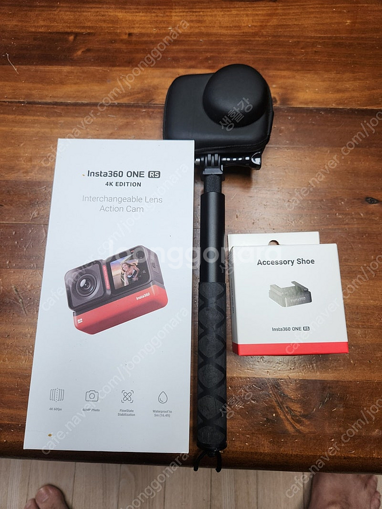 액션캠 인스타360 insta360 one rs 4k edition 풀박 및 엑세사리 등--2