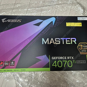 [GIGABYTE] aorus 지포스 RTX 4070 Ti SUPER Master D6X 16GB