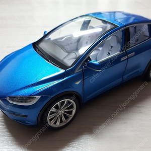 1:24사이즈 테슬라 모델X TESLA MODEL X 블루 미사용 새상품