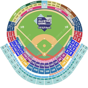 7월 6일 토요일 KBO 올스타전 1루 내야지정석 2연석