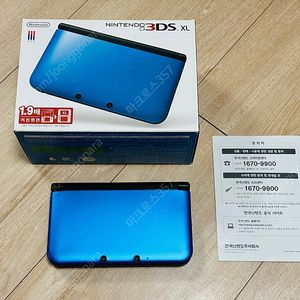 닌텐도 3DS XL 블루(구큰다수, 기기 외관 no 기스 A급) 시리얼 일치 박셋 판매합니다.