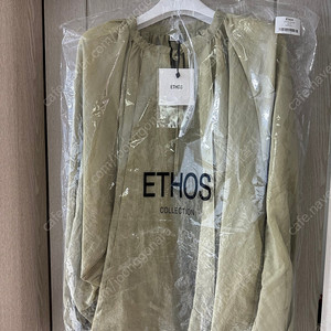 ETHOS CRUNCH BLOUSE GREEN ASH 새제품 택포 15 에토스 블라우스