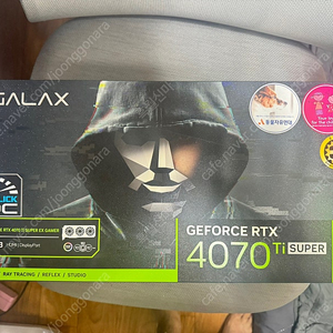 [팝니다] 갤럭시RTX4070Ti SUPER EX GAMER BLACK OC 16GB