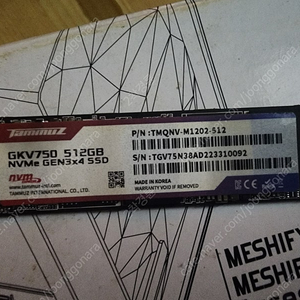 타무즈 GKV750 M.2 NVMe 512