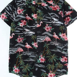 (M) 브랜드빈티지 반팔셔츠 남방 하와이안 꽃무늬 디자인