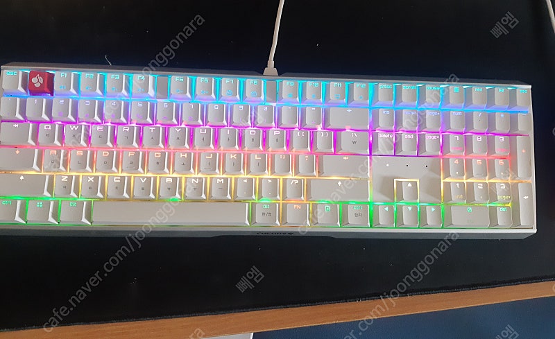 가격 인하 체리키보드 MX 3.0 RGB 청축 키보드 팝니다