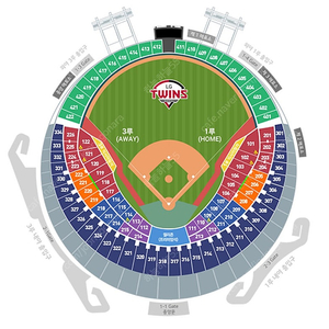 7월9일 화요일 잠실 LG트윈스 1루 네이비석 2연석