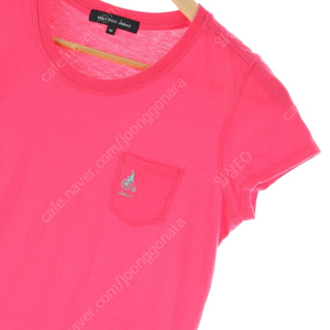 W(S) 빈폴 반팔 티셔츠 핑크 면 슬림핏 한정판