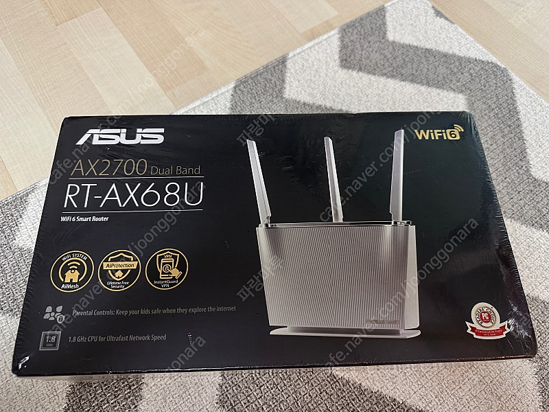 아수스 공유기 Asus RT-AX68U AX2700 Dual-Band Wi-Fi 6 Router