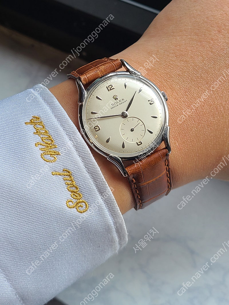 [정품] 롤렉스 클래식 점보 팬시러그 양각 아라빅 스몰세컨즈 빈티지 1940s (Rolex Classic Fancy Lugs Small Second 1940s Vintage)