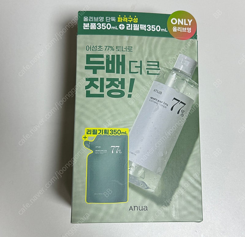 미개봉 새상품_아누아 어성초 수딩토너 1+1 350ml+350ml