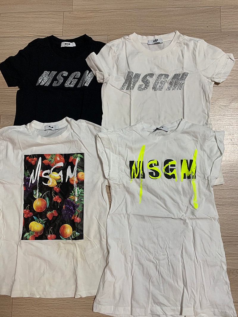 Msgm 반팔티 원피스 4y-8y