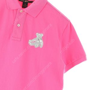 W(M) 티니위니 반팔 카라 티셔츠 핑크 면 아메카지 한정판