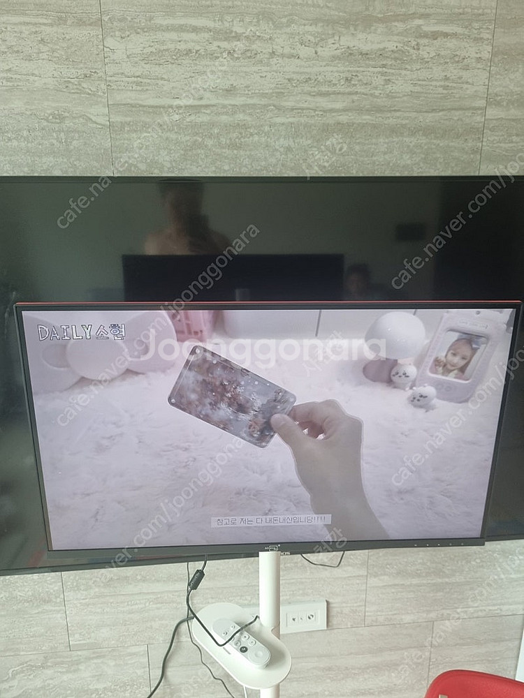 27인치모니터 어드밴스원 및 거치대새제품--1