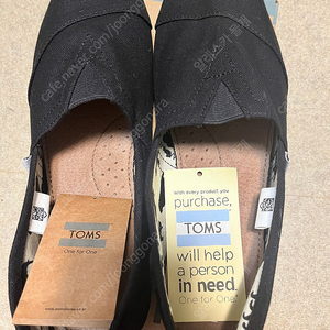 남자 탐스 블랙 캔버스 클래식(270mm) 새상품 TOMS