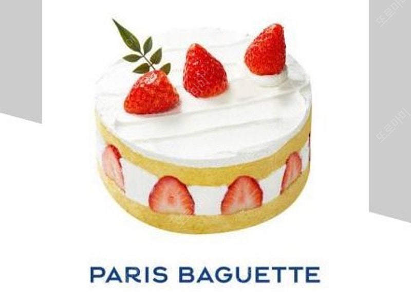 3장) 파리바게트 케익 기프티콘(다른케익, 타제품 교환가능