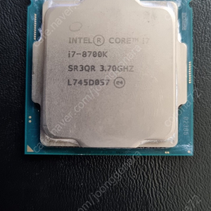 인텔 i7 8700K CPU 노 뚜따