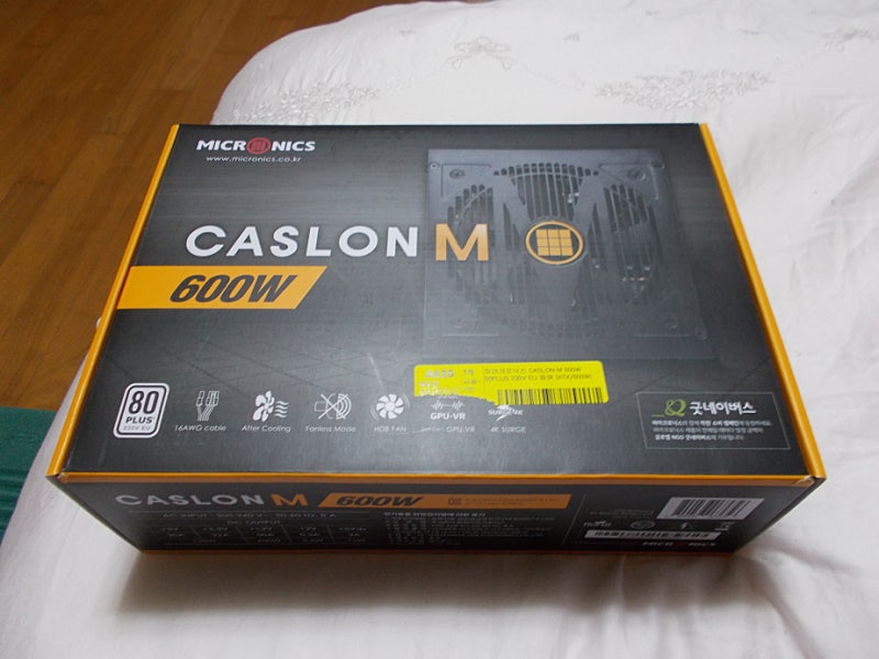 파워서플라이: 마이크로닉스 CASLON M 600W 80PLUS 230V EU