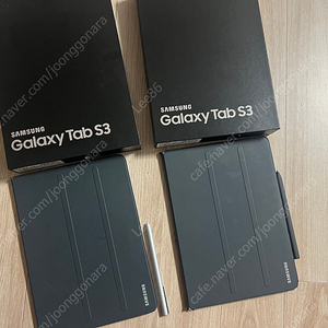 갤럭시탭s3 32GB 와이파이용 2대+북커버2개