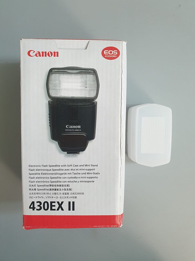 캐논 EOS SPEEDLITE 430 EX II 스트로보 플래쉬 정품+박스