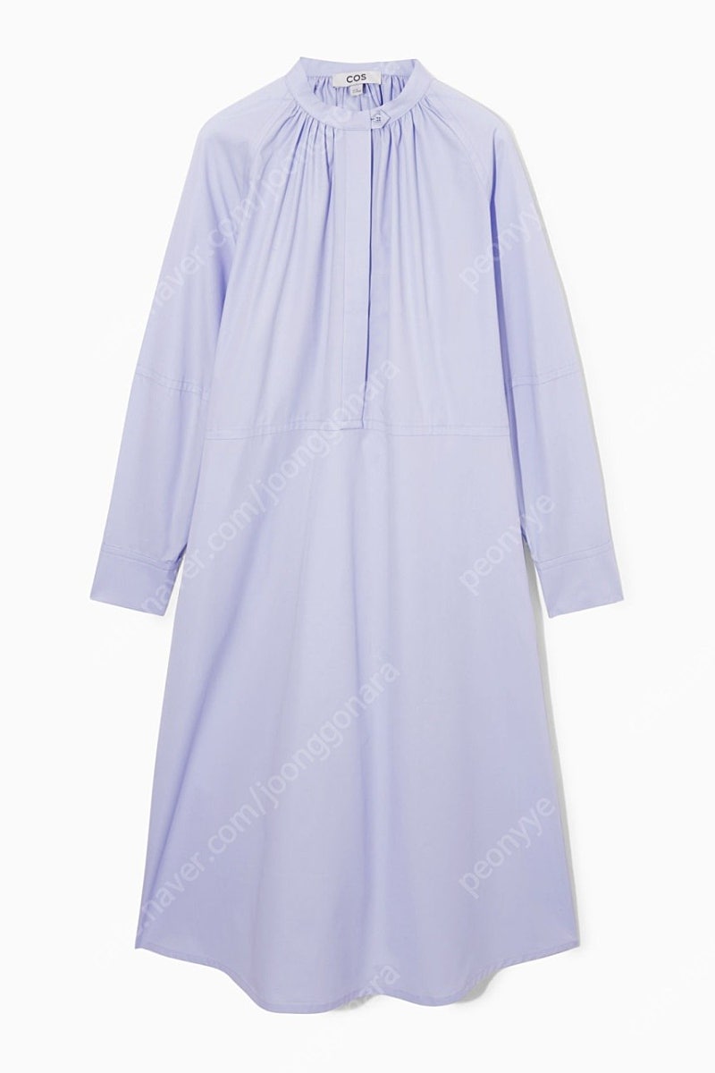 [새상품] COS 코스 릴렉스드핏 개더드 미디 셔츠 드레스 원피스 US6