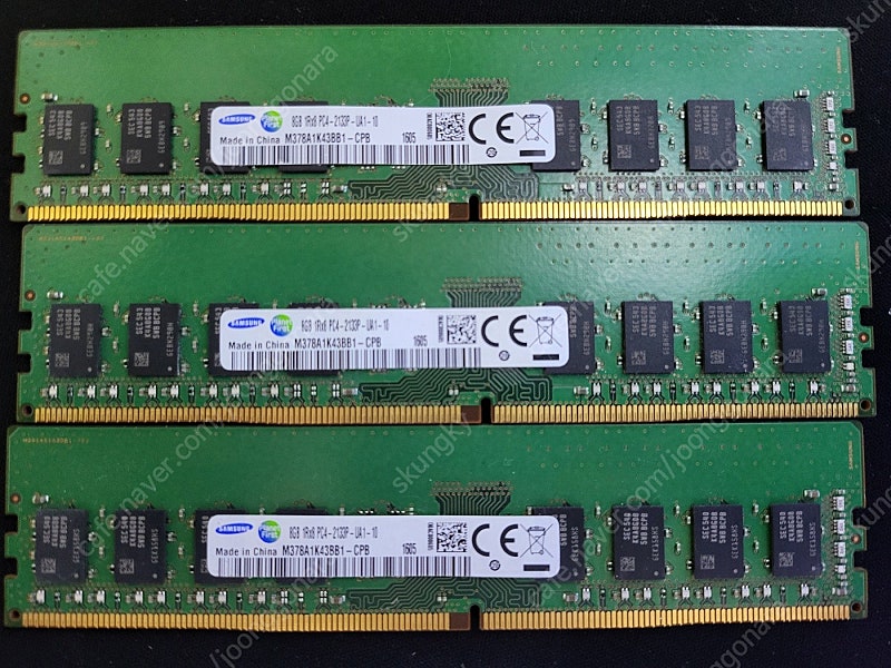 삼성 ddr4 8GB 2133 (B다이) 총 3장