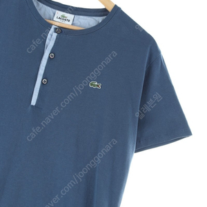 (XL) 라코스테 반팔 티셔츠 블루 면 아메카지 올드스쿨