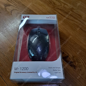 (새상품) LG 마우스 M-1200 팝니다. OPTICAL MOUSE
