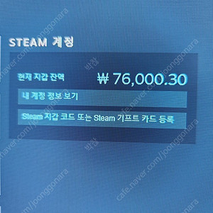 스팀 월렛 / 스팀 지갑 / 스팀 게임 80% 팝니다