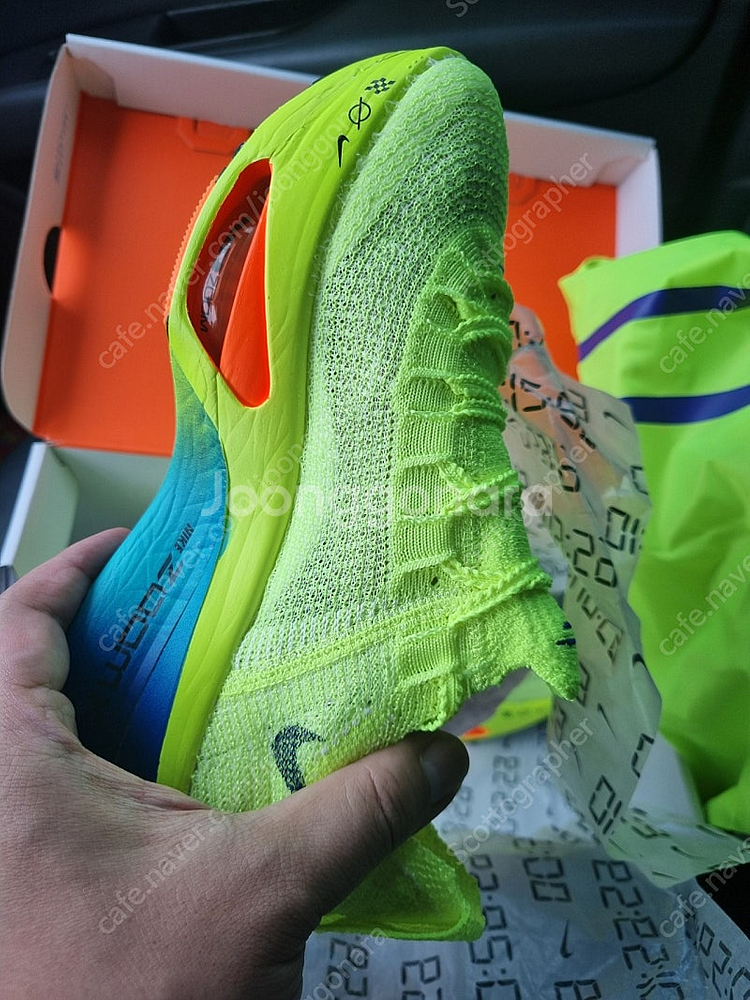 나이키 알파플라이3 235 형광색 정품--3