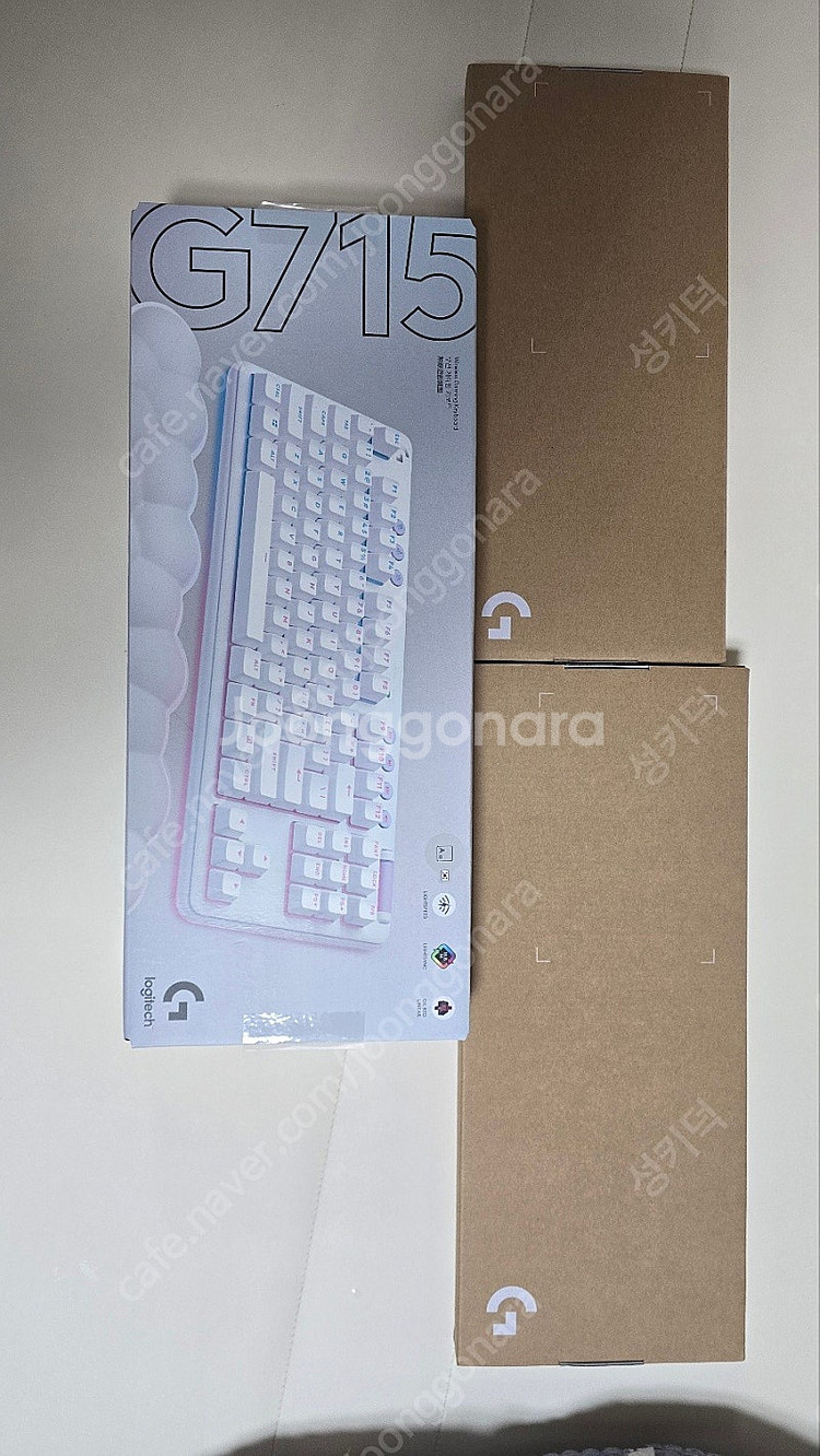 로지텍 G715(리니어적축)+정품그린키캡+정품그린플레이...--0