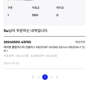 레이벤 RB3016F
