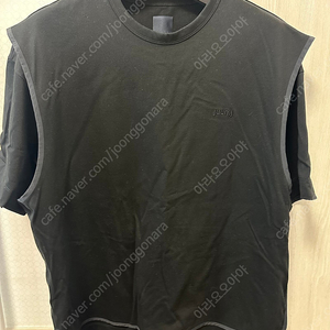 23SS 준지 스냅 디테일 숏 슬리브 티셔츠(오버핏) - 블랙,S(100-105)