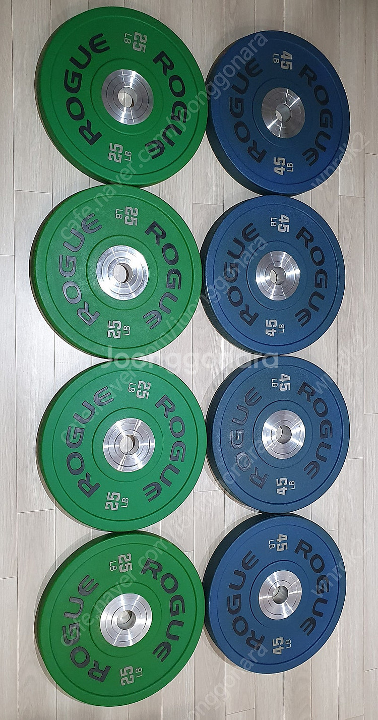로그 원판 우레탄 중량 바벨 세트 25LB 45LB--4