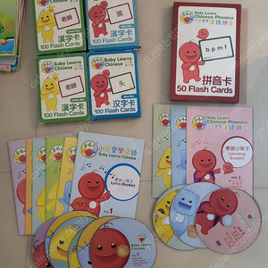 Baby learns Chinese (DVD6개,카드), kids learn Chinese Phonics(DVD3개,카드)(대박할인, 급처!!)