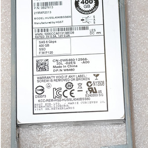 DELL 서버용 HGST SLC SAS SSD 6Gb/S HUSSL4040BSS600