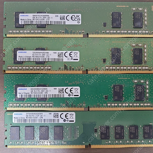 삼성 DDR4 4g 4개 일괄 팝니다. 24000원